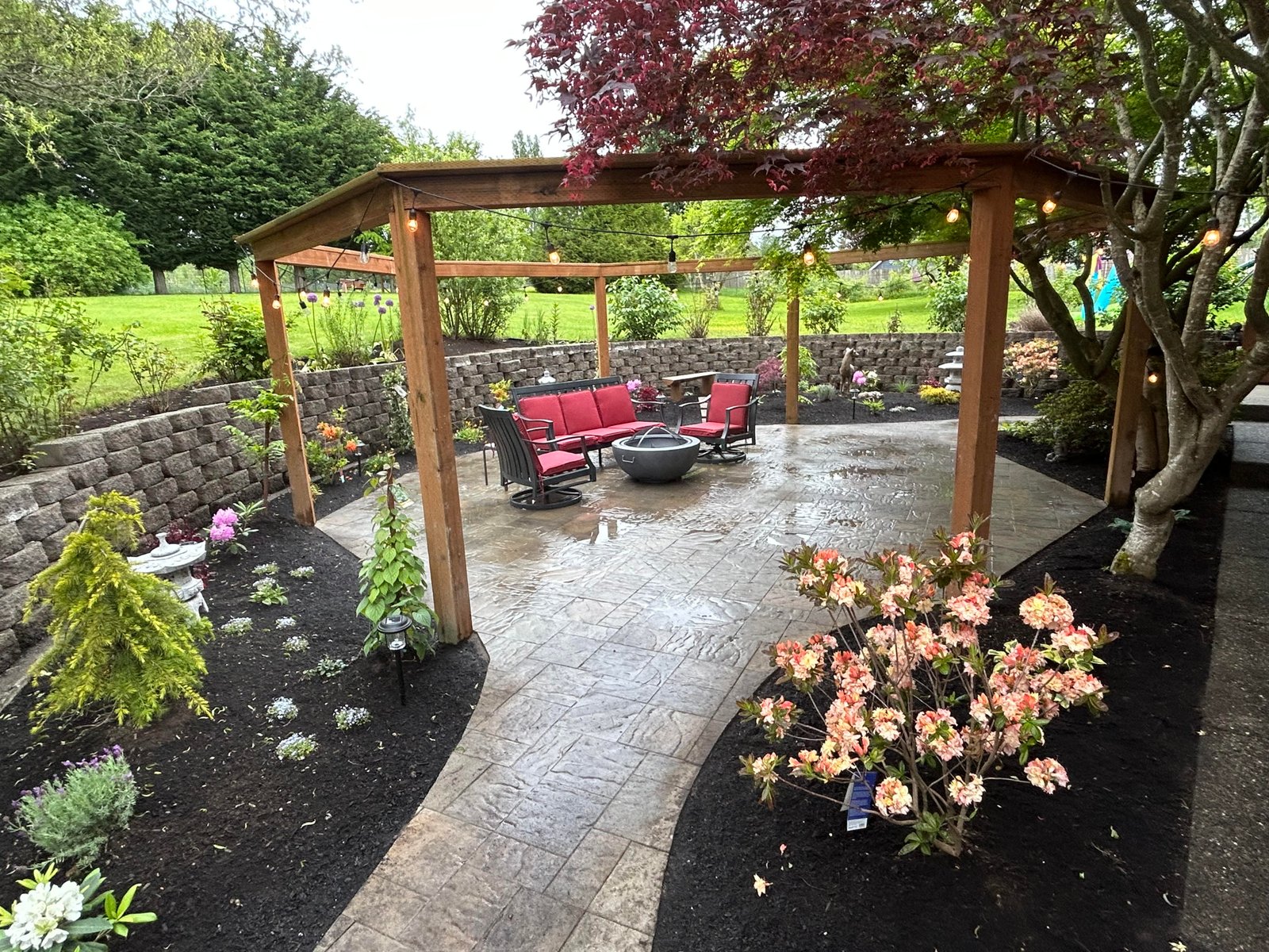 landscaping with gazebo